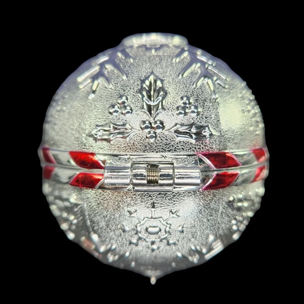Hallmark Ornament Secret Santa Ball‎ With Key Interactive Hide Treasures Inside